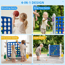 4-in-1 Adjustable Height Connect Game with Carry Bag by DirectDeals