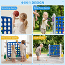 4-in-1 Adjustable Height Connect Game with Carry Bag by LJGDeals