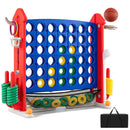 4-in-1 Adjustable Height Connect Game with Carry Bag by LJGDeals