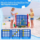 4-in-1 Adjustable Height Connect Game with Carry Bag by LJGDeals