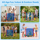 4-in-1 Adjustable Height Connect Game with Carry Bag by LJGDeals