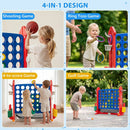 4-in-1 Adjustable Height Connect Game with Carry Bag by DirectDeals