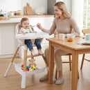 4 in 1 High Chair for Babies Convertible Toddler Highchair-Multicolor by LJGDeals