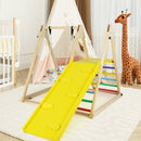 4-in-1 Indoor Jungle Gym with Baby Swing and Climbing Ramp