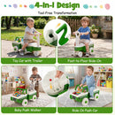 4-in-1 Ride On Push Car with Music and Storage by LJGDeals