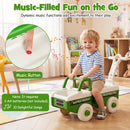 4-in-1 Ride On Push Car with Music and Storage