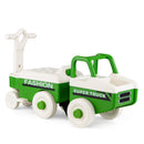 4-in-1 Ride On Push Car with Music and Storage