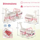 4-in-1 Ride On Push Car with Music and Storage