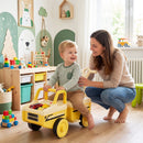 4-in-1 Ride On Push Car with Music and Storage