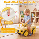 4-in-1 Ride On Push Car with Music and Storage