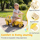 4-in-1 Ride On Push Car with Music and Storage