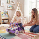 4-in-1 Ride On Push Car with Music and Storage