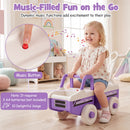 4-in-1 Ride On Push Car with Music and Storage