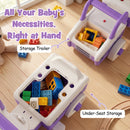4-in-1 Ride On Push Car with Music and Storage