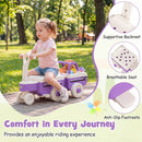 4-in-1 Ride On Push Car with Music and Storage