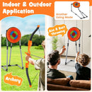 4 in 1 Throwing Target Set Kids Throwing Game with Bristle Target and 3 Throwing axes by LJGDeals