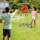 4 in 1 Throwing Target Set Kids Throwing Game with Bristle Target and 3 Throwing axes by LJGDeals