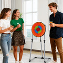 4 in 1 Throwing Target Set Kids Throwing Game with Bristle Target and 3 Throwing axes by LJGDeals