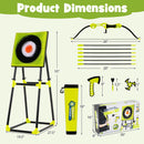 4 in 1 Throwing Target Set Kids Throwing Game with Bristle Target