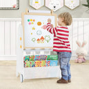 4-in-1 Toddler Activity Table Set with Magnetic Whiteboard and Chalk Board by LJGDeals