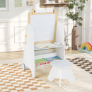 4-in-1 Toddler Activity Table Set with Magnetic Whiteboard and Chalk Board by DirectDeals