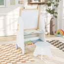 4-in-1 Toddler Activity Table Set with Magnetic Whiteboard and Chalk Board by LJGDeals