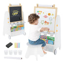 4-in-1 Toddler Activity Table Set with Magnetic Whiteboard and Chalk Board by LJGDeals