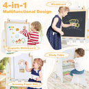 4-in-1 Toddler Activity Table Set with Magnetic Whiteboard and Chalk Board by LJGDeals