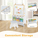 4-in-1 Toddler Activity Table Set with Magnetic Whiteboard and Chalk Board by LJGDeals