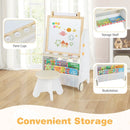 4-in-1 Toddler Activity Table Set with Magnetic Whiteboard and Chalk Board by LJGDeals