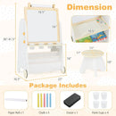 4-in-1 Toddler Activity Table Set with Magnetic Whiteboard and Chalk Board by LJGDeals