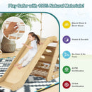4 in 1 Triangle Climber Toy with Sliding Board and Climbing Net by LJGDeals