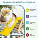 4 in 1 Triangle Climber Toy with Sliding Board and Climbing Net by LJGDeals