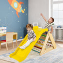 4 in 1 Triangle Climber Toy with Sliding Board and Climbing Net