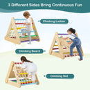 4 in 1 Triangle Climber Toy with Sliding Board and Climbing Net by LJGDeals