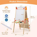 4-in-1 Wooden Kids Art Easel Double-Sided Foldable with Paper Roll and Storage Tray by LJGDeals