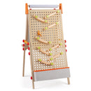 4-in-1 Wooden Kids Art Easel Double-Sided Foldable with Paper Roll and Storage Tray