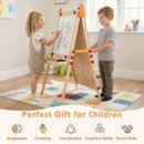 4-in-1 Wooden Kids Art Easel Double-Sided Foldable with Paper Roll and Storage Tray by LJGDeals