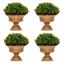4 Pack Artificial Boxwood Topiary Trees by LJGDeals