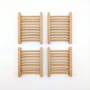4-Pack Bamboo Soap Dish