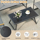 4-Piece Outdoor Conversation Patio Furniture Set-Gray by LJGDeals