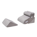 4 Pieces Bed Wedge Pillow for Back Neck and Leg Pain Relief-Gray by LJGDeals