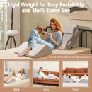 4 Pieces Bed Wedge Pillow for Back Neck and Leg Pain Relief-Gray by LJGDeals
