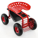 4-Wheel Rolling Garden Cart Work Seat by LJGDeals