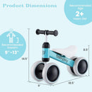 Baby Balance Bike for 2 Years Old Boys Girls No Pedal 4 Wheels by LJGDeals
