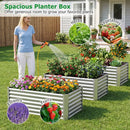 4 x 2 x 2 FT Galvanized Raised Garden Bed Rectangular Galvanized Metal Planter Box by LJGDeals