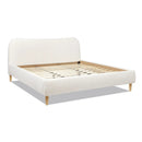 Roman - Curved Headboard Upholstered Platform Bed by Unique Piece Furniture