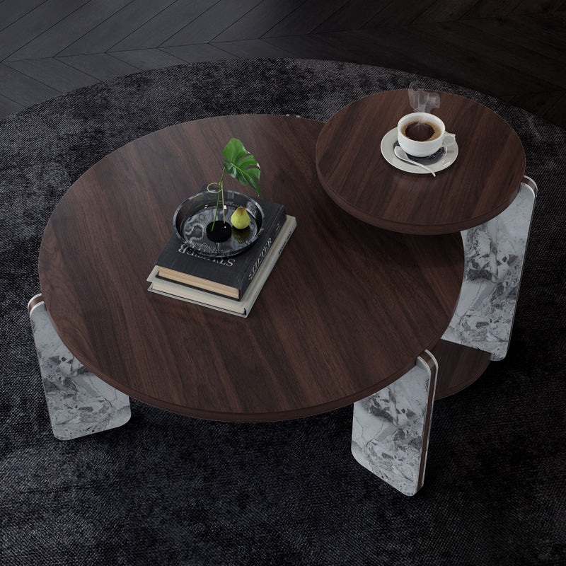 Coffee Table Set With Center Table & Side Table, photo 2 of 4