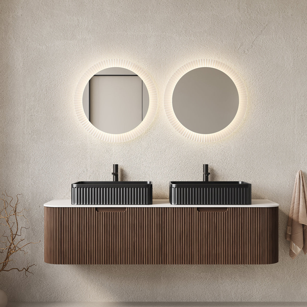 Dina 60" Bathroom Vanity & Sinks, photo 2 of 11