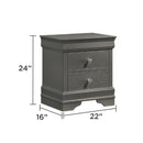 Blaze - 2 Drawer Nightstand